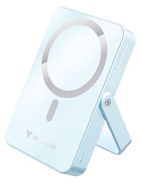 Verbatim Charge 'n' Go - Induktive Power Bank - magnetisch, mit Ständer - Li-Pol - 10000 mAh - 20 Watt - 3 A - Blau von LumaTech