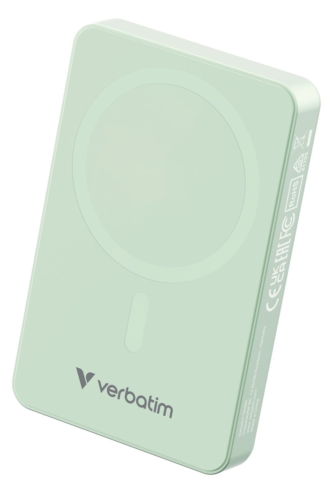 Verbatim Charge 'n' Go Essentials - Induktive Power Bank - magnetisch - 10000 mAh - 20 Watt - 3 A