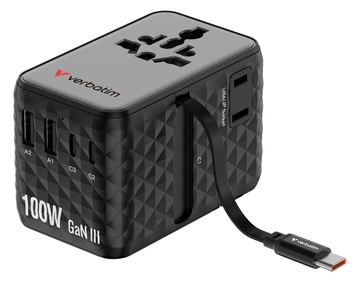 Verbatim Charge´n´ Travel 100W Universal Adapter with von LumaTech