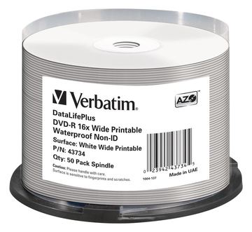Verbatim DataLifePlus - 50 x DVD-R - 4.7 GB 16x von LumaTech