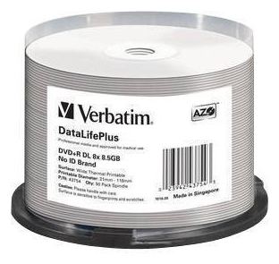 Verbatim DataLifePlus Professional - 50 x DVD+R DL von LumaTech