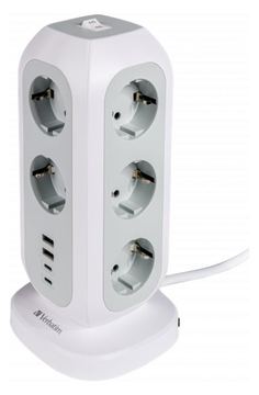 Verbatim EU Power Tower 11 AC with 2 x USB-C 2 USB-A 49547 von LumaTech