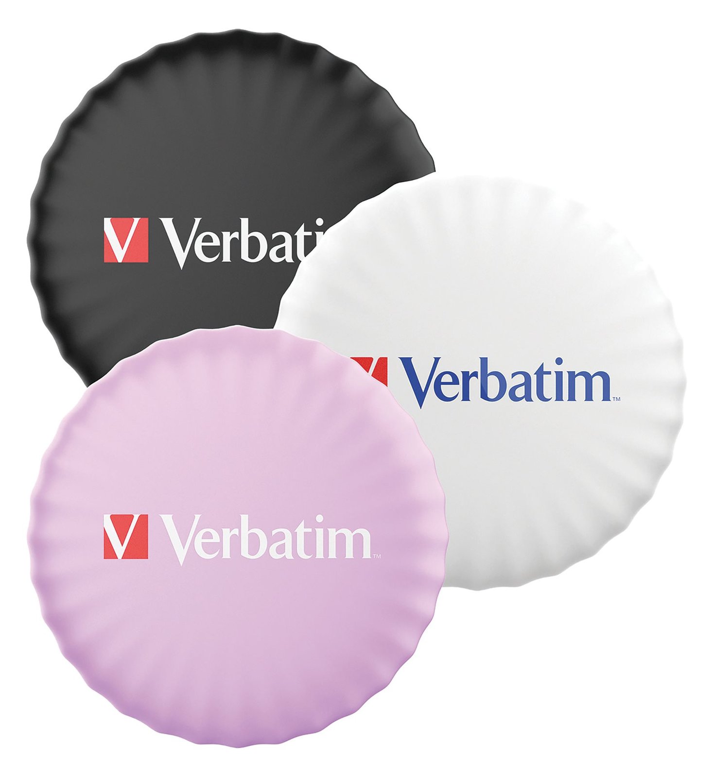Verbatim My Finder - Anti-Verlust Bluetooth-Tag für Handy, Tablet, Notebook - Schwarz, weiß, lila (Packung mit 3)