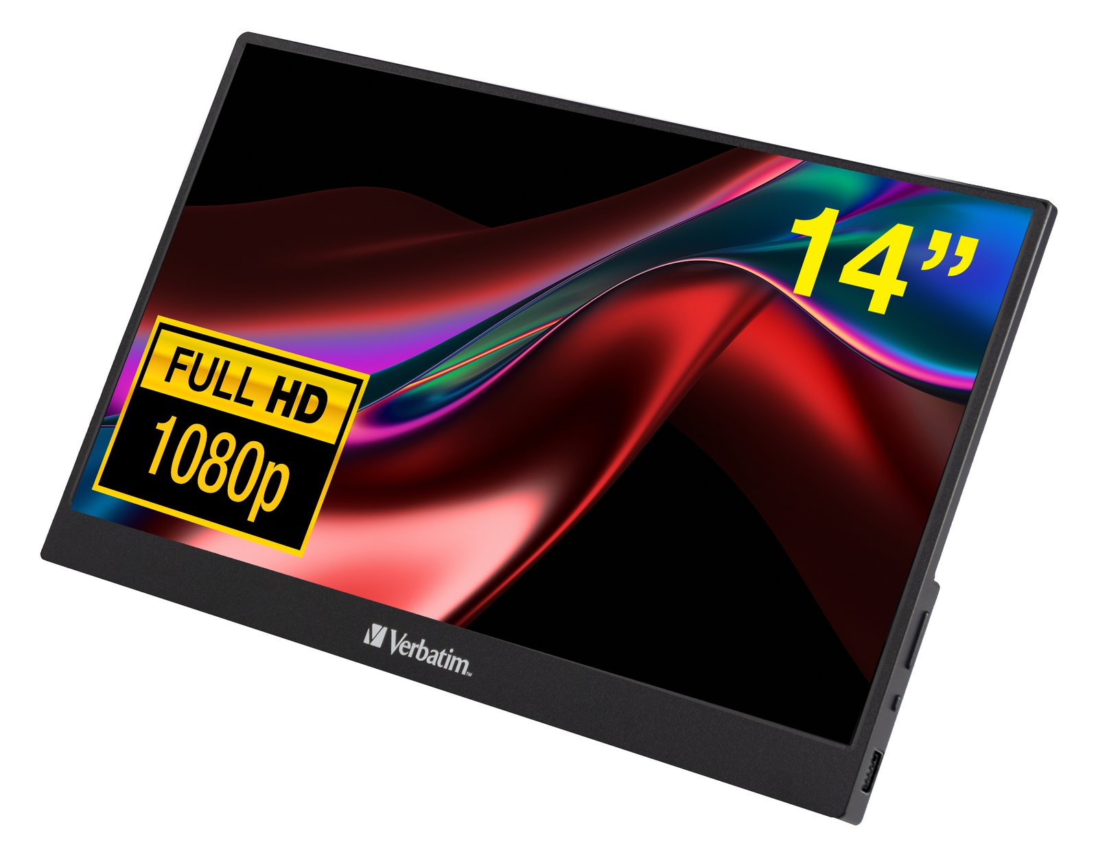Verbatim PM-14 - LED-Monitor - 35.6 cm (14) - tragbar - 1920 x 1080 Full HD (1080p)