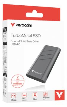 Verbatim TurboMetal SSD USB4 2TB, 2 TB, USB Typ-C, USB4 Gen 2x2, 3700 MB/s, 40 G... von LumaTech