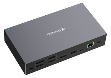 Verbatim USB-C Pro Dockingstation CDS-17 mit HDMI/4K/RJ45/USB-A/USB-C/SD von LumaTech