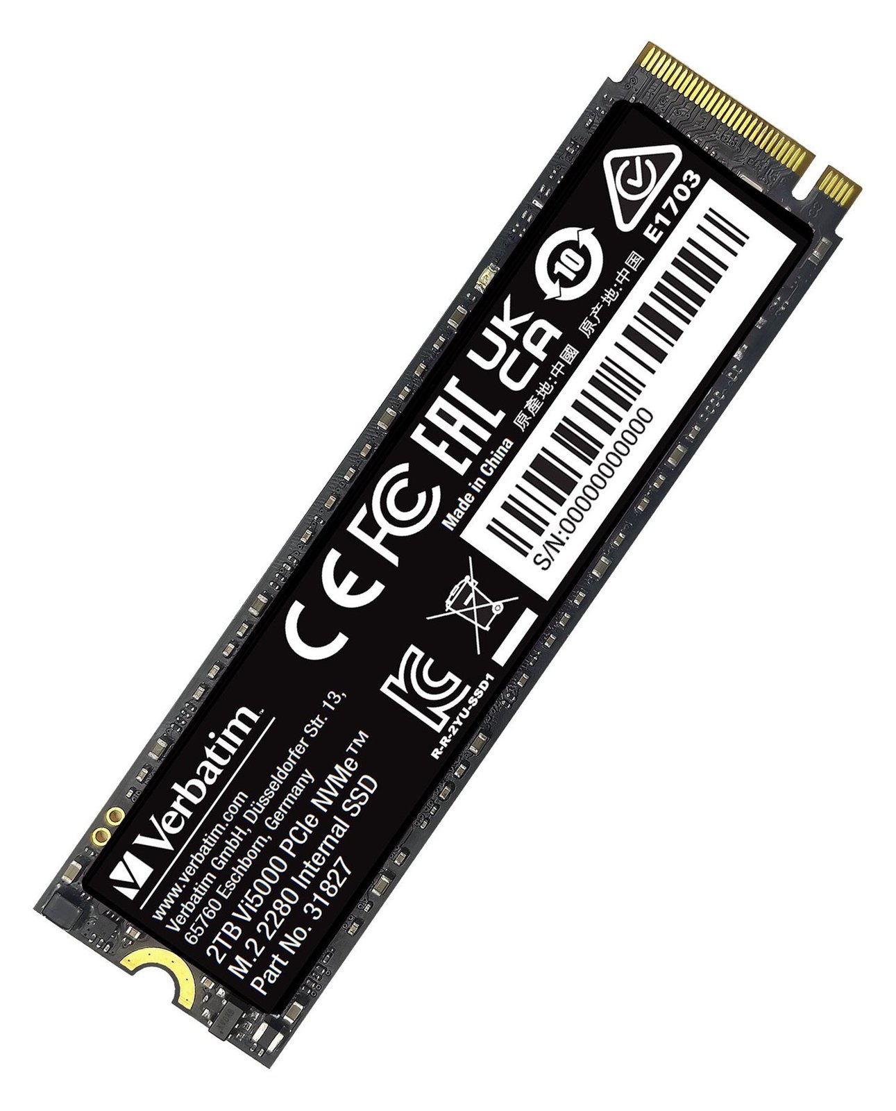 Verbatim Vi5000 - SSD - 2 TB - intern - M.2 2280
