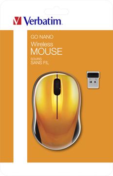 Verbatim Wireless Mouse GO NANO - Maus - optisch - kabellos - RF - kabelloser Empfänger (USB) von LumaTech