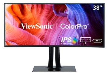ViewSonic ColorPro VP3881a - LED-Monitor mit KVM-Switch - gebogen - 1 Anschlüsse - 96.5 cm (38) von LumaTech