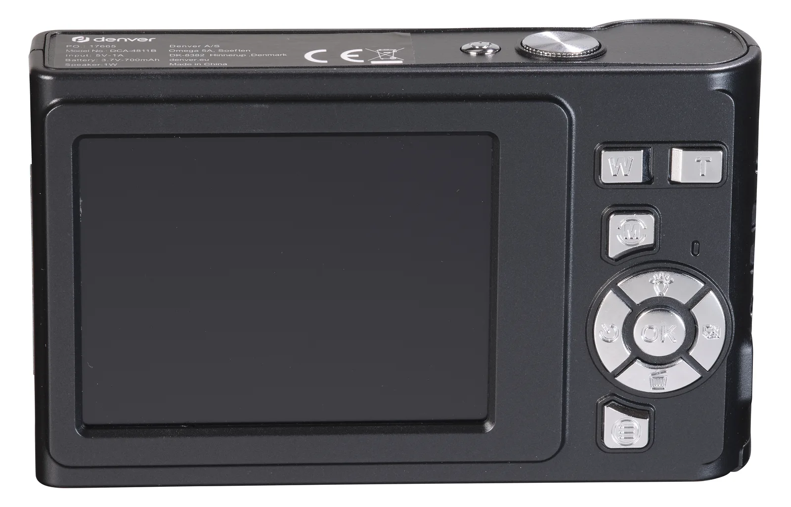 Inter Sales DENVER DCA-4811 - Digitalkamera - Kompaktkamera - 5.0 MPix / 48.0 MP (interpoliert) - Schwarz, Ansicht 2