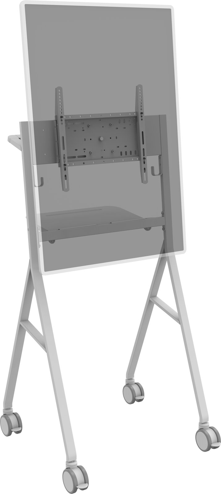Vision VFM-F10 - Wagen - für Flachbildschirm - Stahl - Off-White - Bildschirmgröße: 127-139.7 cm (50-55)