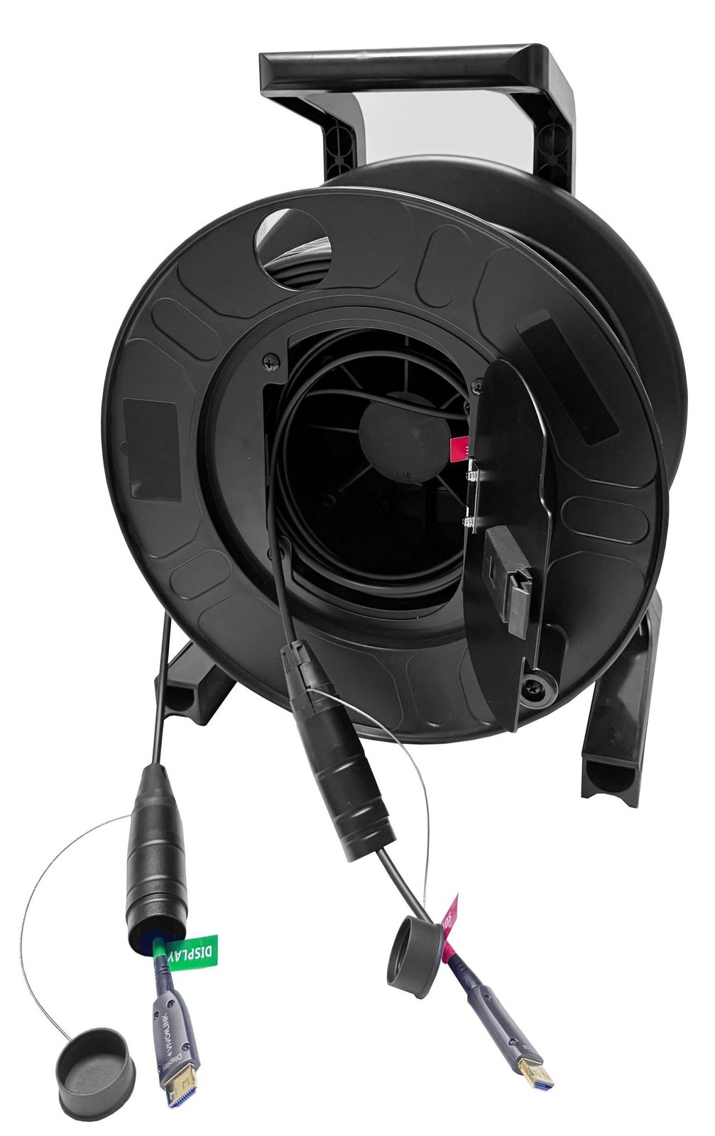 VivoLink PROHDMIOP100AM-DRUM - 100 m - HDMI Typ A (Standard) - HDMI Typ A (Standard) - 4096 x 2160 Pixel - 3D - Schwarz