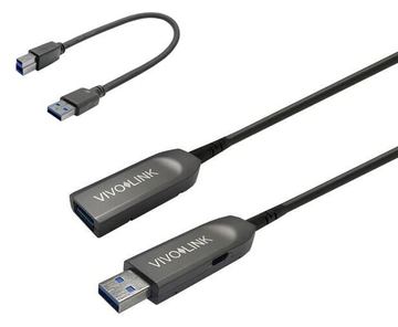 VivoLink PROUSB3AAF40 - 40 m - USB A - USB A - USB 3.2 Gen 1 (3.1 Gen 1) - 5 Gbit/s - Schwarz von LumaTech