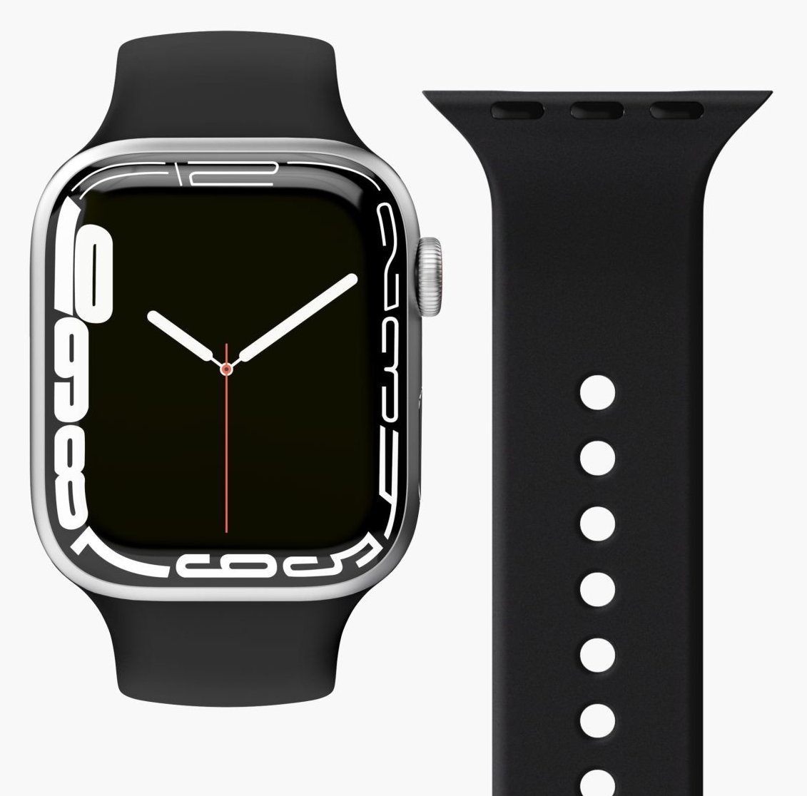 Vonmählen Classic - Band - Smartwatch - Schwarz - Apple - Apple Watch 38 mm | 40 mm | 41 mm - Silikon