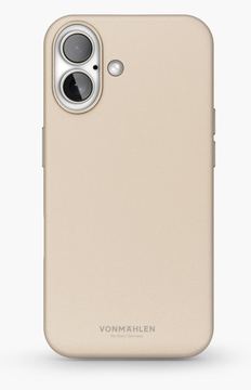 Vonmählen Kunstleder-Case für iPhone 16 beige von LumaTech