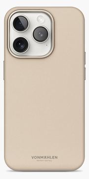 Vonmählen Kunstleder-Case für iPhone 16 Pro Max beige von LumaTech