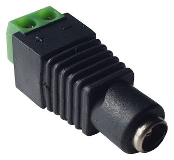 WANTEC 5831 - Gerade - Weiblich - Schwarz - Grün - 2,1 mm - 5,5 mm - 1 Stück(e) von LumaTech
