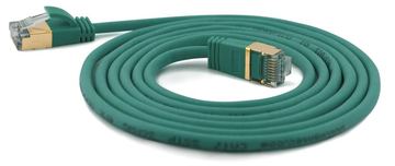 WANTEC Extra dünnes CAT7 SSTP Patchkabel - 0,5 m - Cat7 - S/FTP (S-STP) - RJ-45 - RJ-45 - Grün von LumaTech