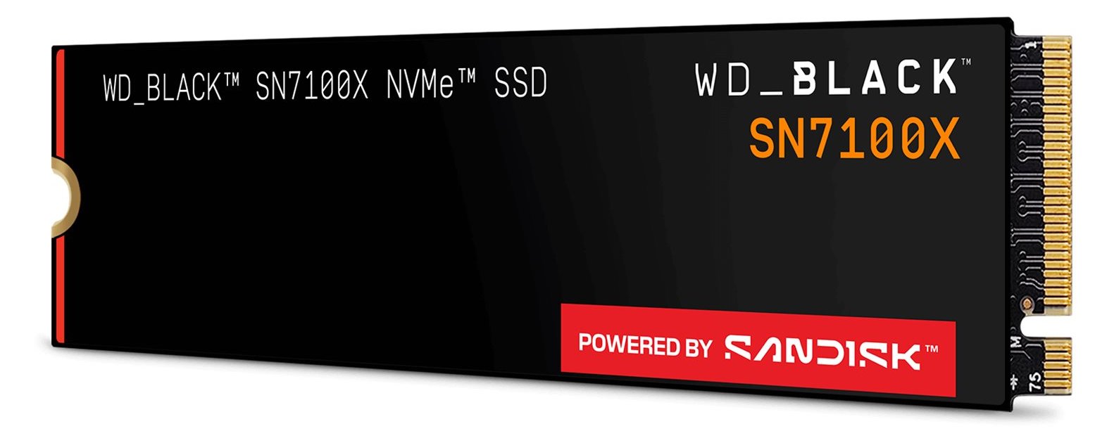 WD WD_BLACK SN7100X - SSD - 2 TB - intern - M.2 2280 - PCI Express 5.0 x4 (NVMe)