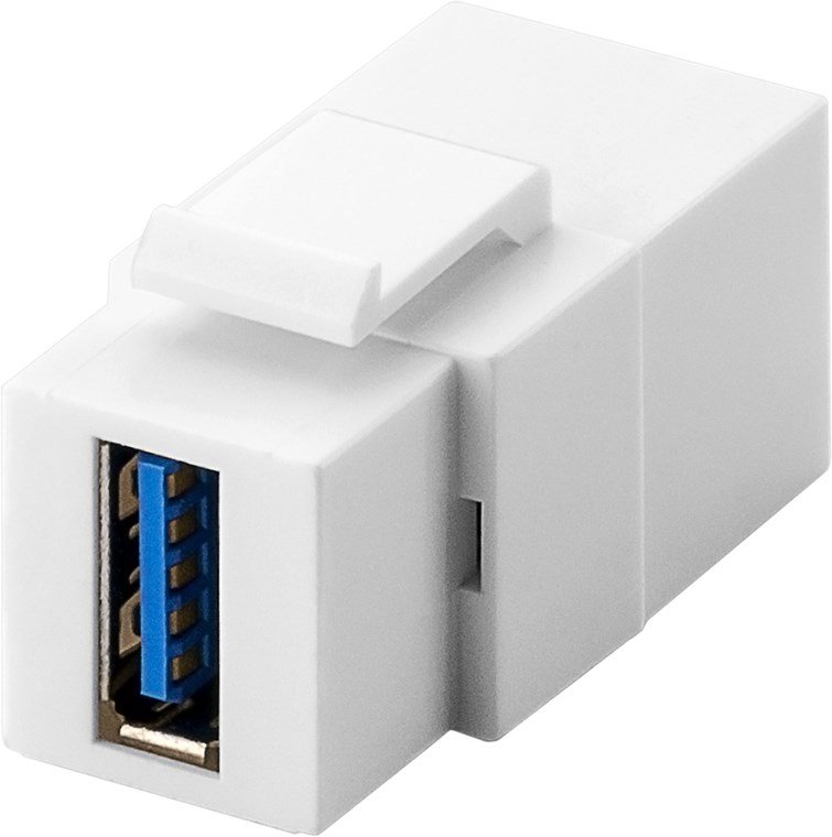 Wentronic 79927 - Flach - Weiß - USB A - USB A - Weiblich - Weiblich