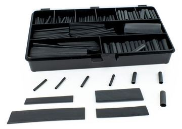 WKK Schrumpfschlauch Sortiment schwarz 465-tlg. H-2 Z von LumaTech