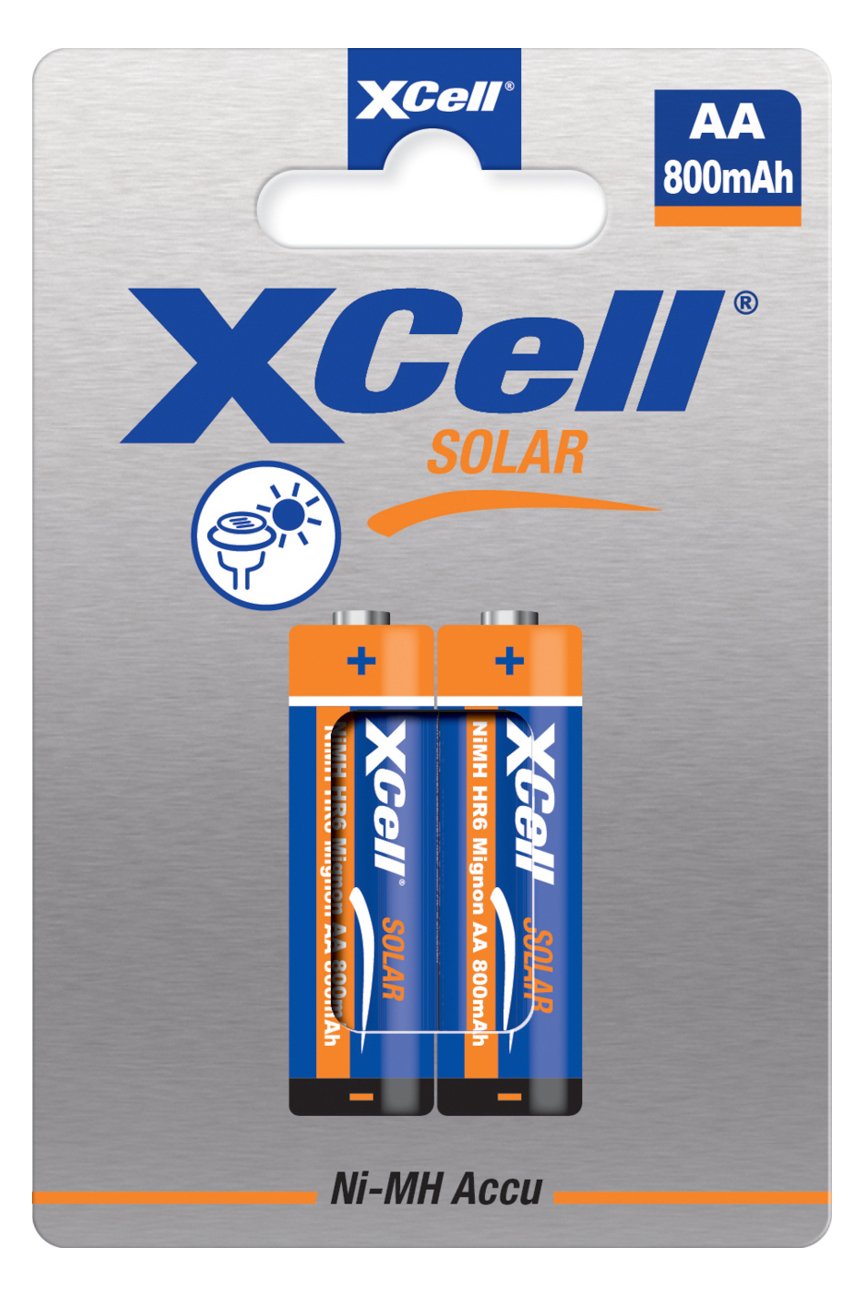 XCell Akku Solar X550AA Ni-MH Mignon AA 2St. - Akku - Mignon (AA)