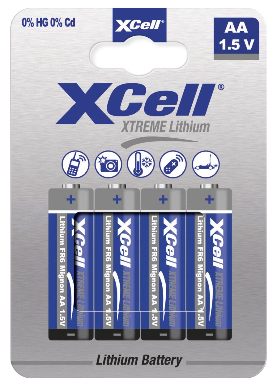 XCell Batterie Extreme Lithium FR6 Mignon AA 4St. - Batterie - Mignon (AA)