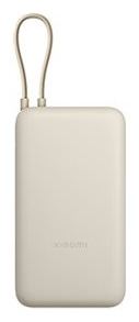 Xiaomi PB2030MI - Powerbank - integriertes Kabel - 20000 mAh - 75 Wh - 33 Watt - 3 Ausgänge (24 pin USB-C, USB) - Beige von LumaTech