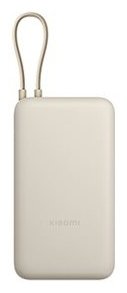 Xiaomi PB2030MI - Powerbank - integriertes Kabel - 20000 mAh - 75 Wh - 33 Watt - 3 Ausgänge (24 pin USB-C, USB) - Beige