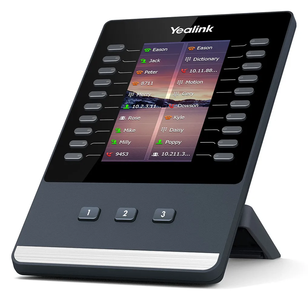 Yealink EXP43 - Funktionstasten-Erweiterungsmodul für VoIP-Telefon, Ansicht 2