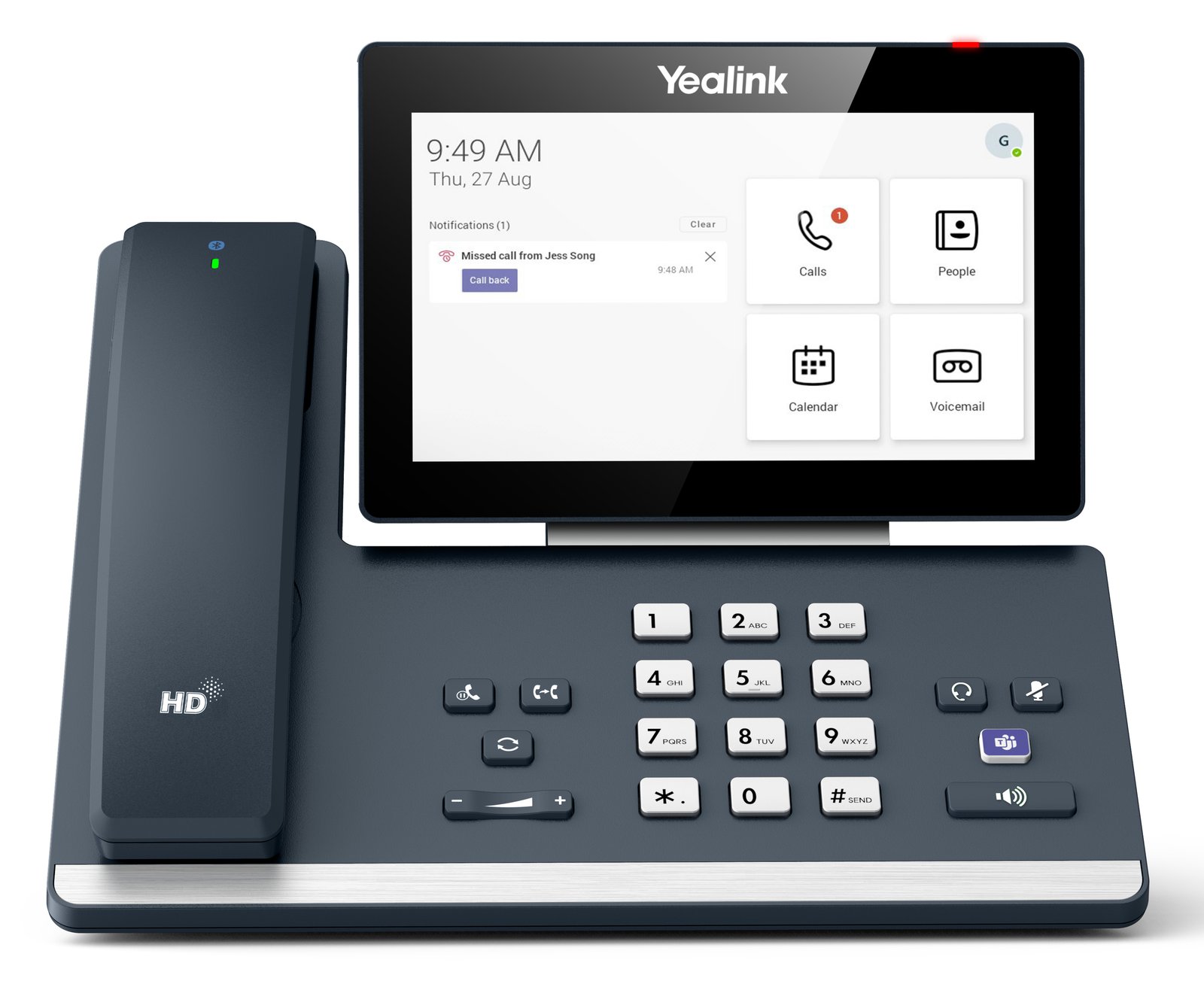 Yealink MP58-WH E2 - VoIP-Telefon - mit Bluetooth-Schnittstelle mit Rufnummernanzeige/Anklopffunktion