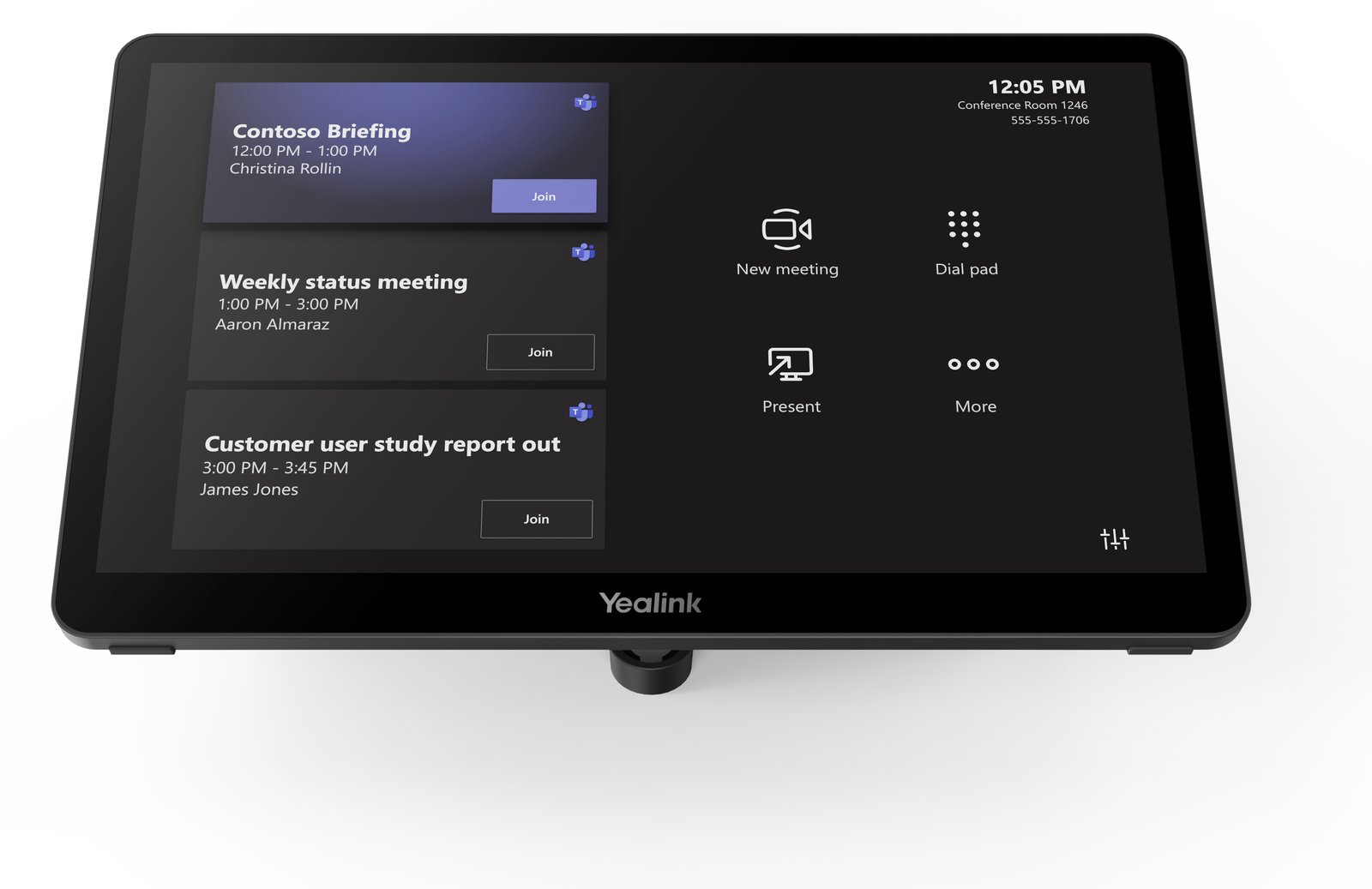 Yealink MTouch Plus - Touchpaneel - Anzeige - LCD - IPS - 29.5 cm (11.6)