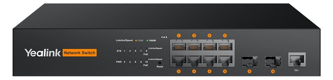 Yealink Rch80 - L2+Web Managed PoE+ Switch - Zubehör Netzwerk - Ethernet