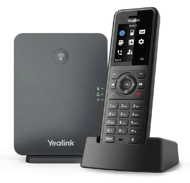Yealink W77P - Schnurloses VoIP-Telefon mit Rufnummernanzeige, Ansicht 2