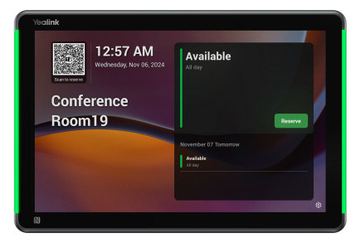 Yealink RoomPanel Plus E2, 25,6 cm (10,1), 1280 x 800 Pixel, LCD, 90°, 1000:1, Kapazitiv von LumaTech