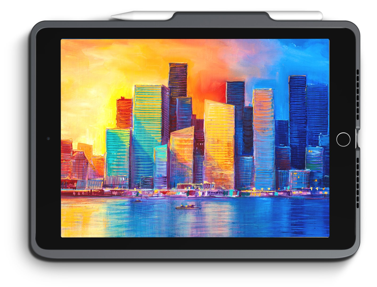 ZAGG Pro Keys - Tastatur und Foliohülle - hintergrundbeleuchtet - Bluetooth - für Apple 10.2 iPad - TL: Deutsch, QWERTZ