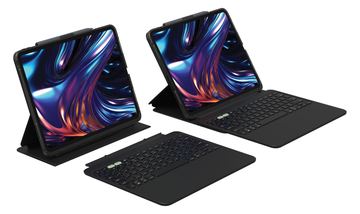 ZAGG Pro Keys 2 - Tastatur und Foliohülle (Smart Folio-Abdeckung) - TL: Deutsch, QWERTZ von LumaTech