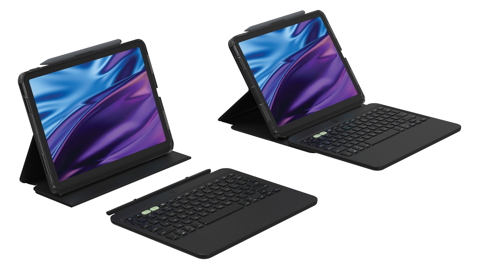 ZAGG Pro Keys 2 - Tastatur und Foliohülle (Smart Folio-Abdeckung) - TL: Deutsch, QWERTZ