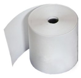 Zebra 8000D Linerless - Permanenter Acrylklebstoff - beschichtet - weiß - Rolle (10,2 cm x 25,9 m)