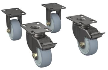 Zebra Rollen Kit - Rack montierbar von LumaTech