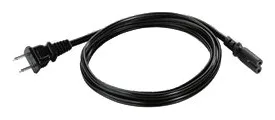 Zebra Stromkabel - power IEC 60320 C7 zu NEMA 1-15 (M), Ansicht 2