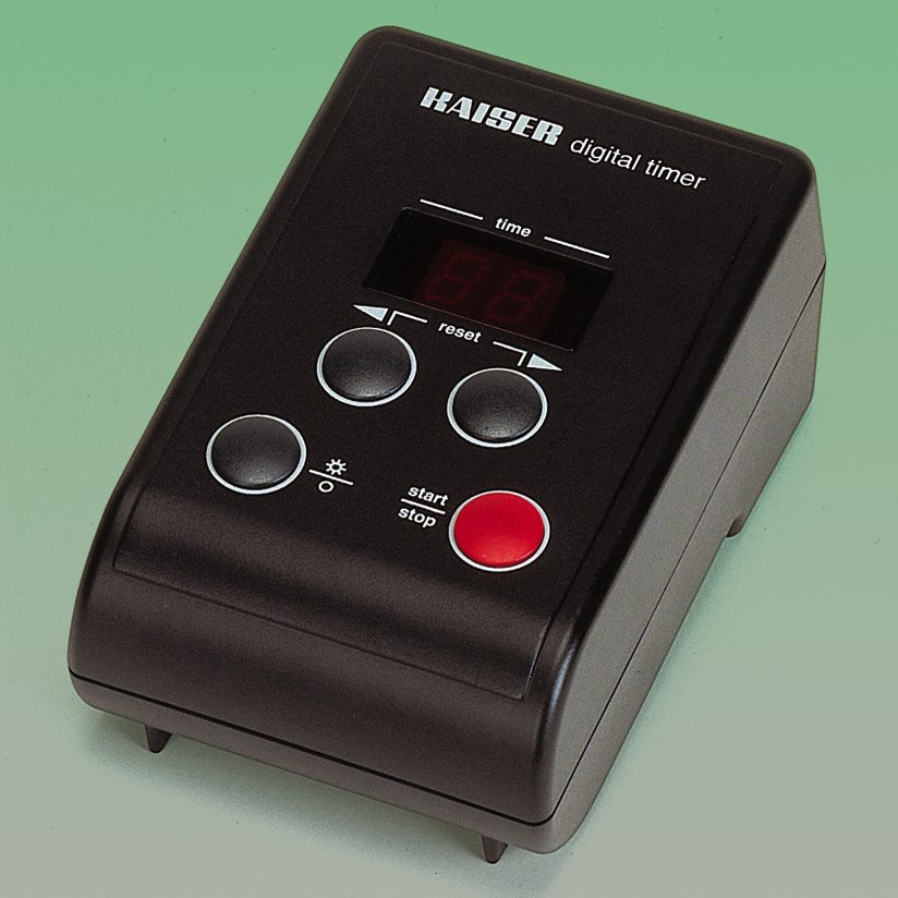 Kaiser Fototechnik Elektronische Belichtungsschaltuhr „digital timer“ - Schwarz - 100 x 75 x 152 mm