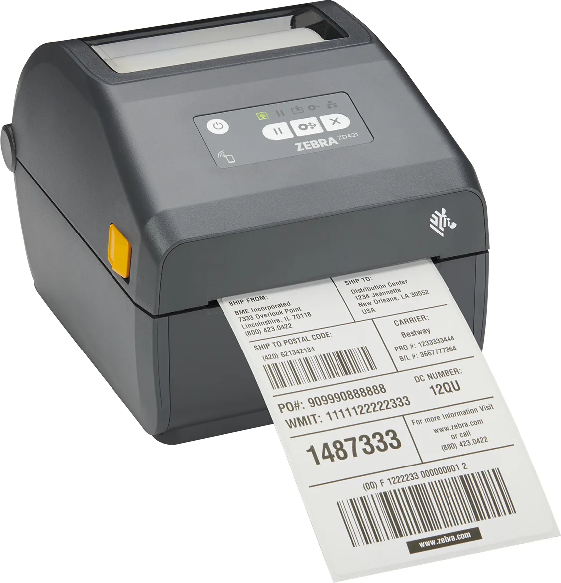 Zebra ZD421 - Etikettendrucker - Thermotransfer - Rolle (11,2 cm), Ansicht 2