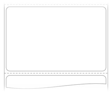Zebra Z-Perform 1000T - Papier - permanenter Klebstoff - 85 x 55 mm 1370 Etikett(en) (1 Rolle(n) von LumaTech