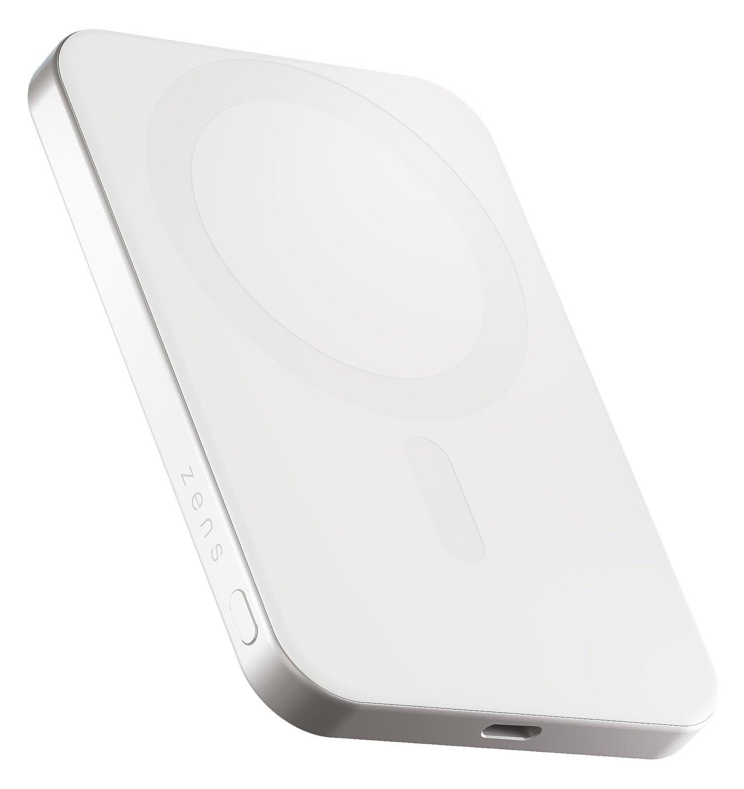 Zens Pro 1 - Induktive Power Bank - dünn - 5000 mAh - Weiß