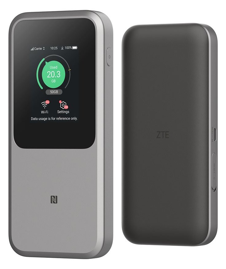 ZTE MU5120 Mobiler 5G-WLAN-Hotspot 3800 MBit/s Grau