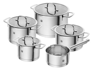 Zwilling TrueFlow - Rund - Silber - Edelstahl - Silber - Edelstahl - Keramik - Gas - Halogen - Induktion