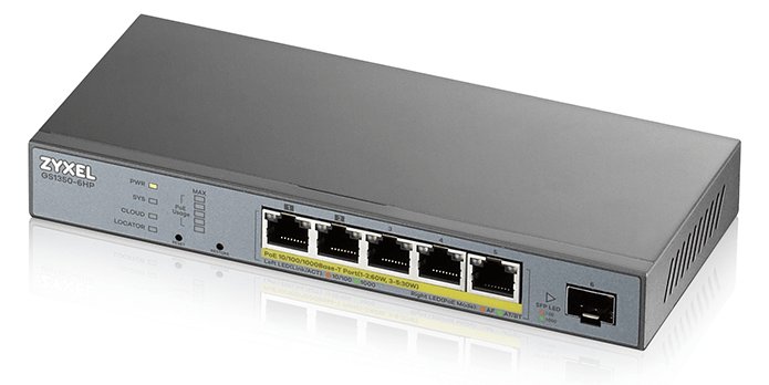 ZyXEL GS1350-6HP - Switch - Smart - 5 x 10/100/1000 (PoE+)