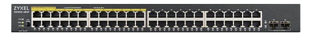 ZyXEL GS1900 Series GS1900-48HPv2 - Switch - Smart - 48 x 10/100/1000 (24 PoE+)