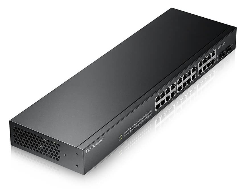 ZyXEL GS1900-24 - Switch - Smart - 24 x 10/100/1000 + 2 x Gigabit SFP (Uplink)